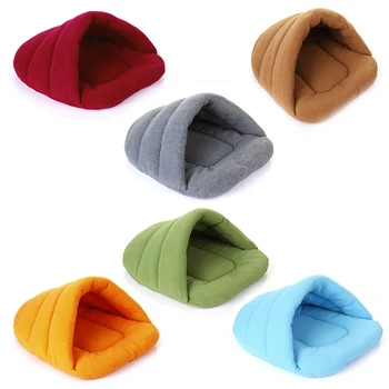

Winter Warm Cat Bed Slippers Style Dog Bed House Kennel Sleeping Mat Soft Kitten Cave Sleeping Bag For Pets Cushion Puppy Basket