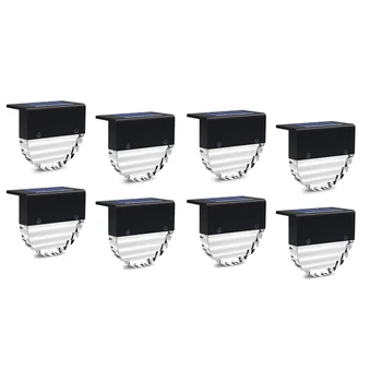 

HOT-8 Pack Solar Deck Lights, Outdoor Waterproof LEDStep Lights for Yard,Garden Pathway,Warm/Color Changing Lighting