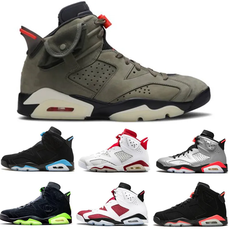 

High Quality 6 6s Basketball Shoes Smoke Grey Carmine DMP Travis Scotts Black Infrared UNC Mens DesignerÂ Sneakers Trainers