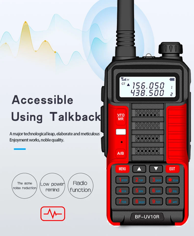 2022 Baofeng UV 10R Version Professional Walkie Talkie UV-10R High Power 10W 5800mAh Dual Band Two Way CB Ham USB Charging Radio long range walkie talkies 500 miles