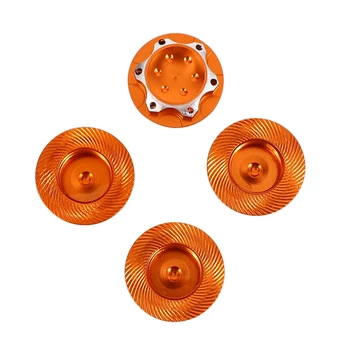 

4PCS Aluminum Wheel Cap Dust Cover 17MM Nut 1.0 Thread for 1/8 RC Model Car Traxxas