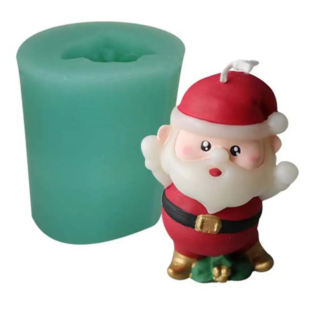 matago Silicone Mold Christmas Santa Resin Mold Washable Reusable 3D Candle Molds Fondant Soap Mould For DIY Figurine Crafts Cake Decoration matago Silicone Mold Christmas Santa Resin Mold Washable Reusable 3D Candle Molds Fondant Soap Mould For DIY Figurine Crafts Cake Decoration