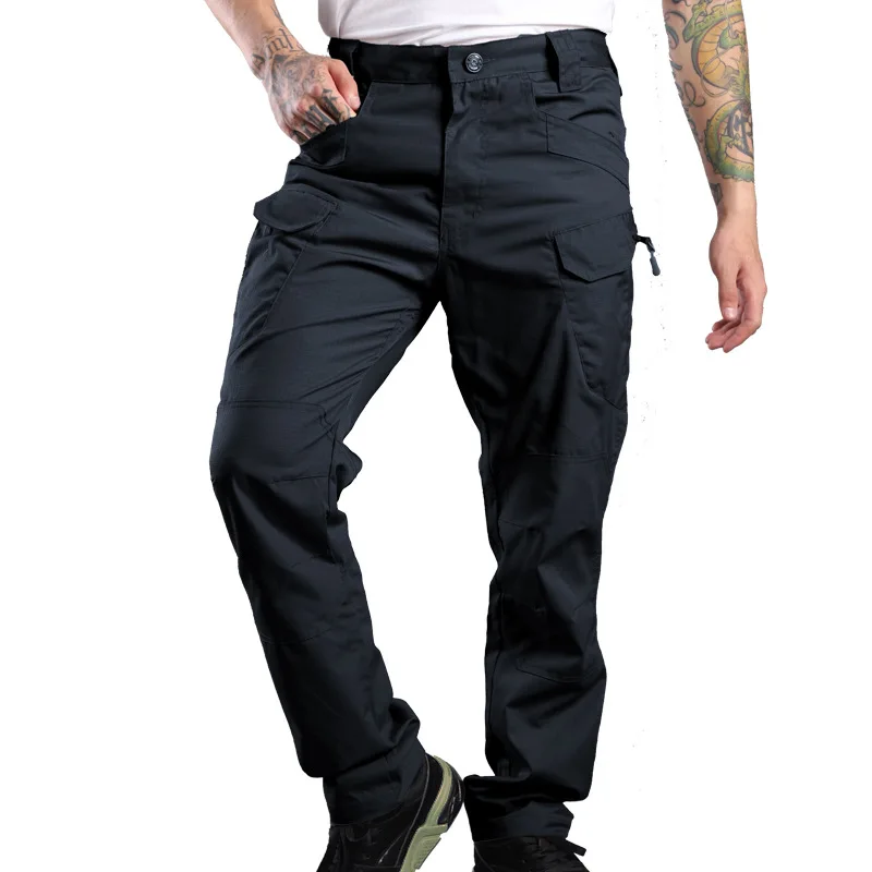 

Tactical Pants Military Cargo Pants Men IX Knee Pad SWAT Army Airsoft Solid color Clothes Hunter Field Combat Trouser Woodland