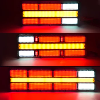 

Universal bright waterproof truck trailer taillight 24v super bright led truck universal brake light Light guide water turn sign