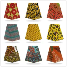 Африканская батик, восковая ткань, пагне, воск, Анкара, восковая ткань, Африканский воск, принты золотого цвета, тонкая ткань, 6 ярдов, для шитья свадебного платья