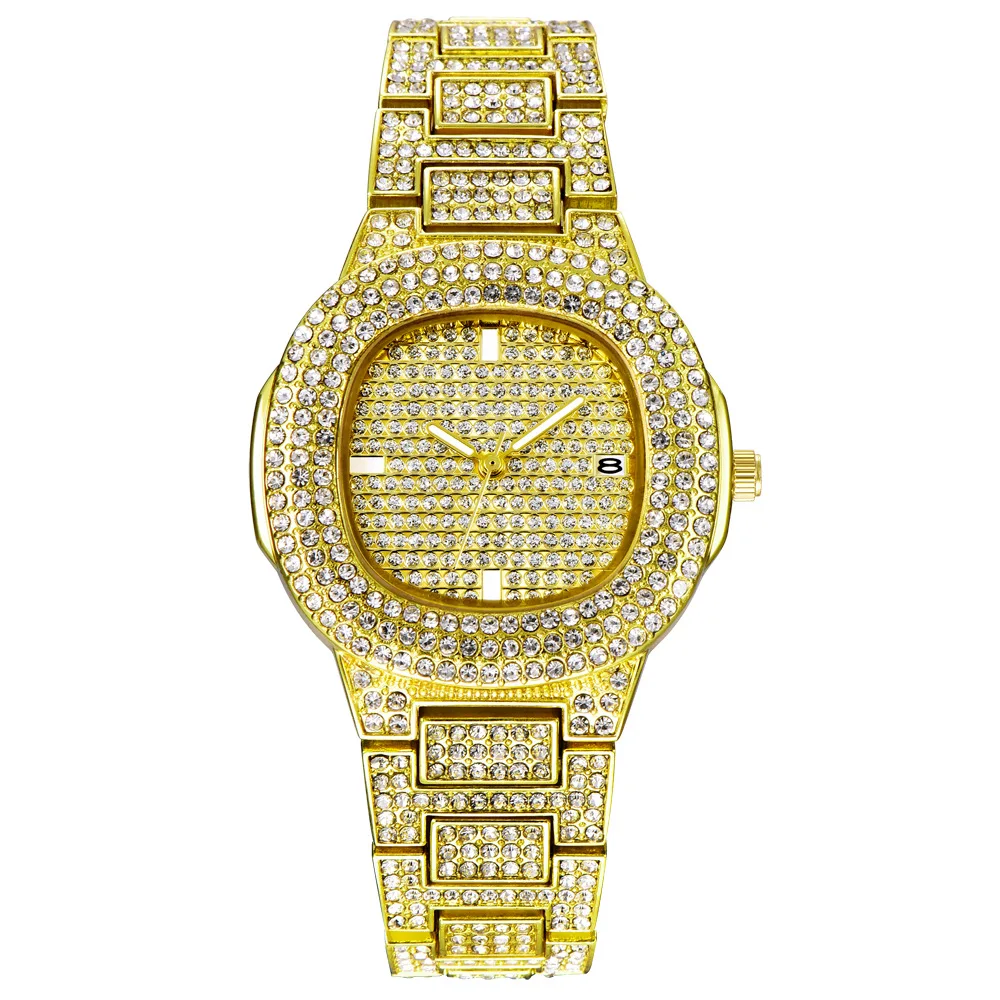 dropshipping new 2020 hip hop watches for women iced out diamonds quartz watch female clock fashion wristwatches (5)