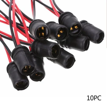 

10Pcs T10 Car Trucks 5W Soft Rubber Light Bulb Socket Lamp Holder Connector Fits on OEM/LED/SMD bulb socket