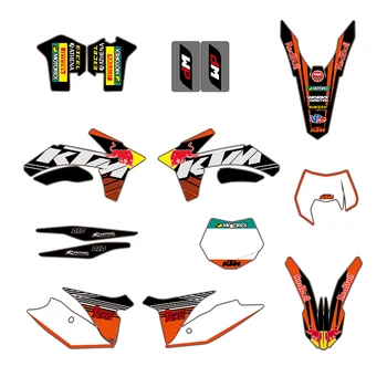 

MotorcycleTeam Background Decal Sticker Graphic Custom DECO For KTM SX SXF 125 250 350 450 525 2011 2012