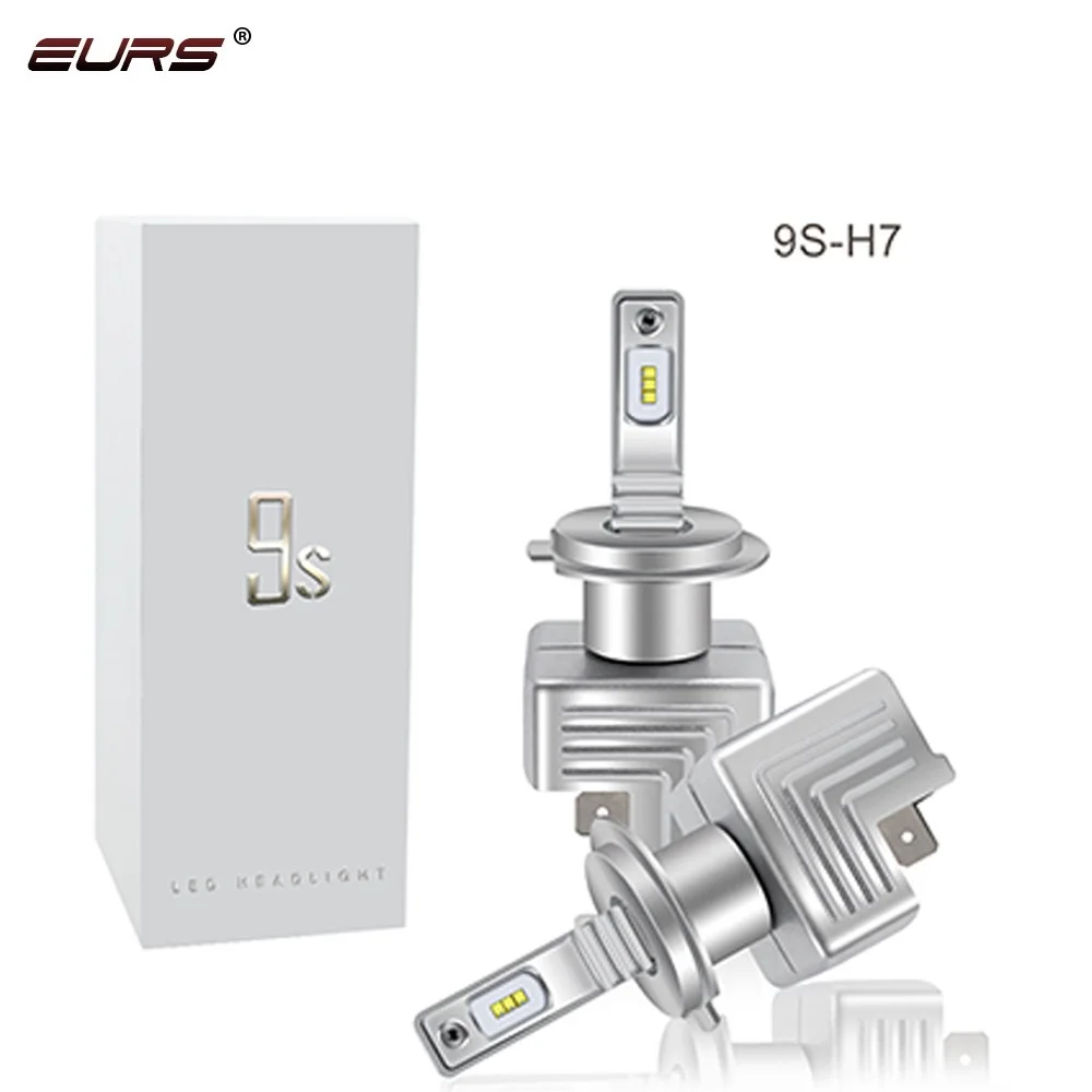 EURS 2 шт. 9S H4 40 Вт 6000LM светодиодный H7 H1 H11 H3 9005 9006 9012 высокого Мощность автомобиль