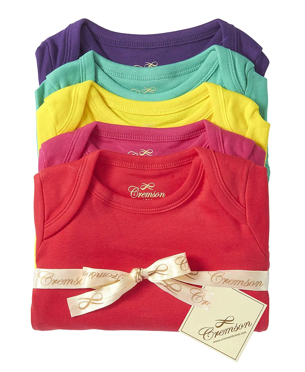 Najtaniej Unisex Baby Cotton 5 Pack body z krótkim rękawem jednoczęściowe Creeper