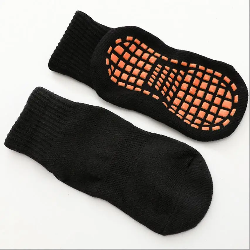 Осенне-зимние, весенне-летние дышащие нескользящие носки-тапочки носки для мальчиков и девочек домашние детские носки хлопковые короткие носки ярких цветов - Цвет: Black Socks