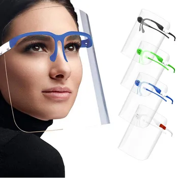 

10pcs Anti-Fog Face Mask Anti-Saliva Safety Protection Glasses Mask Kitchen Protect Eyes Clear Face Cover Mask Breathable