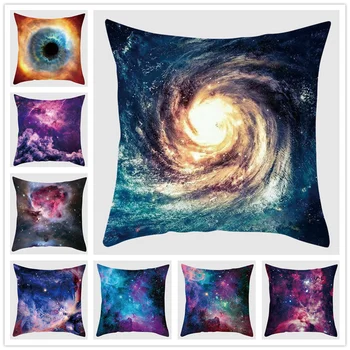 

PeiYuan 2020 Starry Sky Geometric Square Cushion Cover Peach Skin Sofa Chair Seat Pillow Case Romantic for Girlfriend Gift New