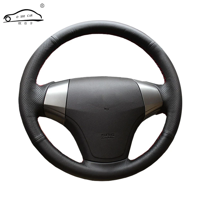 Оплетка рулевого колеса из искусственной кожи для Hyundai Elantra 2008 2010/изготовленная