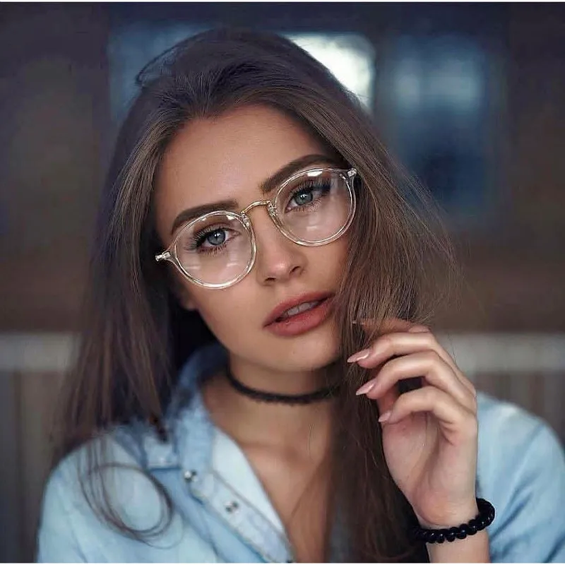 

2019 Transparent Retro Women Glasses Frame Fashion Men Eyeglasses Frame Round Clear Lens Glasses Optical Spectacle Frame