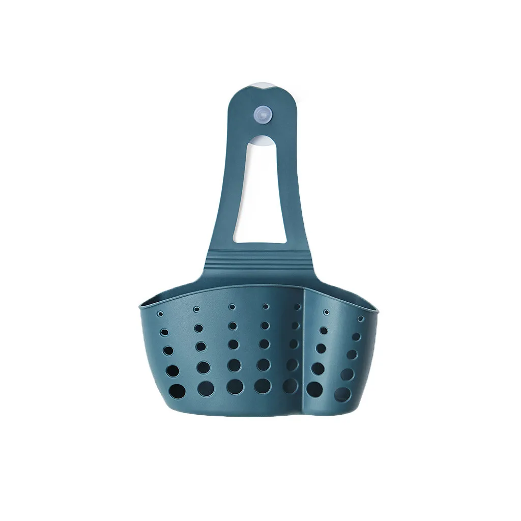 Вакуумный держатель на присоске для раковины полка мыло Подставка для губки Кухонный Контейнер на присоске инструмент пластик кухонные аксессуары Кухонный Контейнер на присоске# WS - Цвет: Blue