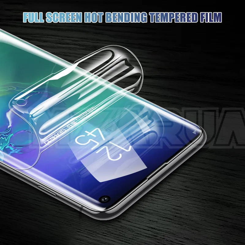 100D полностью изогнутая Гидрогелевая пленка для samsung Galaxy S10 S9 S8 Plus S10e S7 Edge Note 8 9 10 Pro Защитная мягкая пленка
