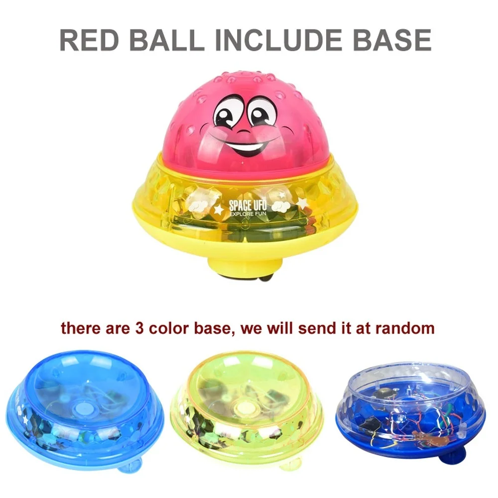 Bath Toys Spray Water Light Rotate with Shower Pool Kids Toys Children Toddler Swimming Party Bathroom LED Toys
