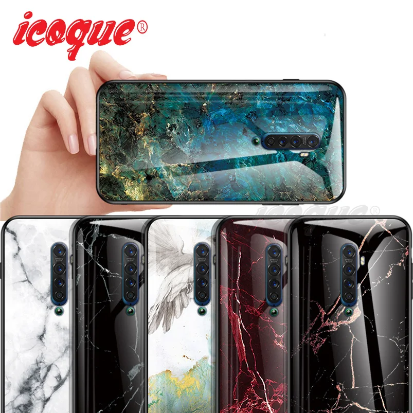 Роскошный стеклянный чехол для Oppo Reno 2Z 2 Z 3 Pro Ace 10x Zoom телефона Realme X50 6 5 XT X2 c3 A9 A5 2020 |
