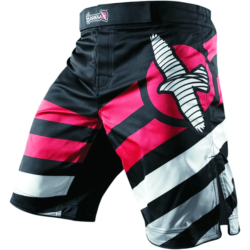ММА шорты Мужской бокс, кикбоксинг шорты Fightwear ММА Удар Боксерский бой шорты черные трикотажные изделия Тайгер Муай Тай одежда боксерские