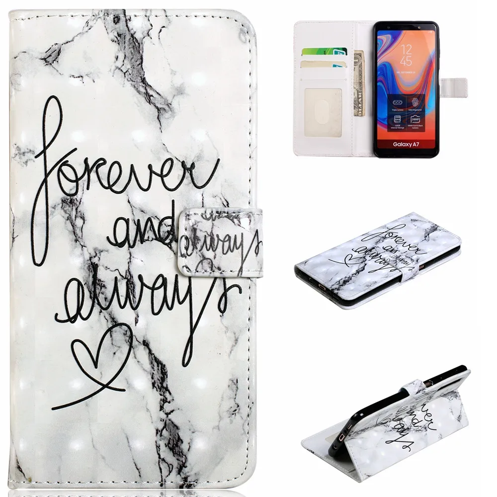 1 Кожа Книга чехол для телефона для samsung Galaxy A50 A70 A10 A20 A30 A40 A20E M10 M20 M30 Чехол-портмоне с откидной крышкой и отделением для карт - Цвет: 1