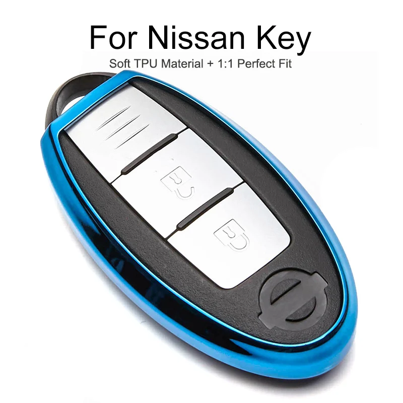 

TPU Protection Car Key Cover Case Cap For Nissan X Trail T31 Leaf Micra K12 Almera N16 Tiida C11 Key Chain Ring Shell Styling