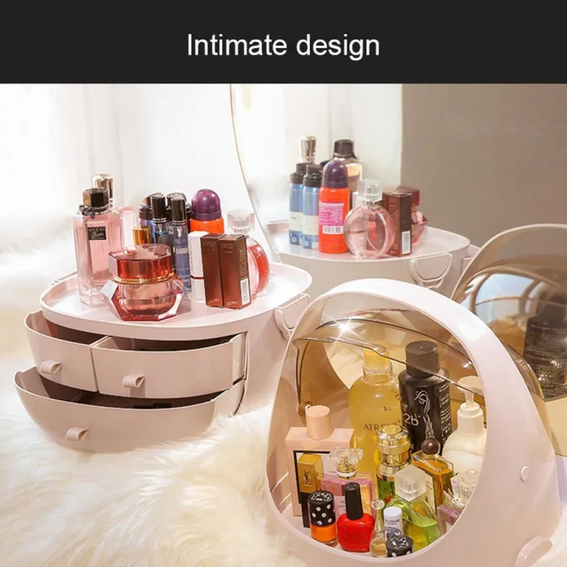 

Waterproof Cosmetics Storage Box Travel Dustproof Bathroom Makeup Organizers Skin Care Jewelry Storage Drawer For Women Gifts