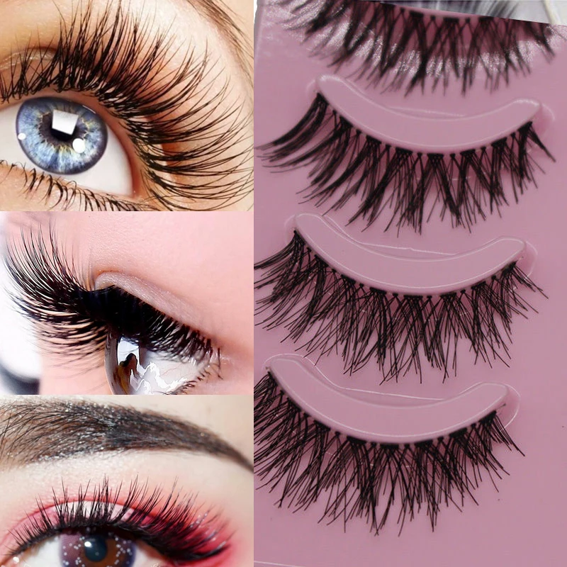 

5Pairs Crisscross Hair False Eyelashes Natural/Thick Long Eye Lashes Wispy Makeup Beauty Extension Tools maquiagem