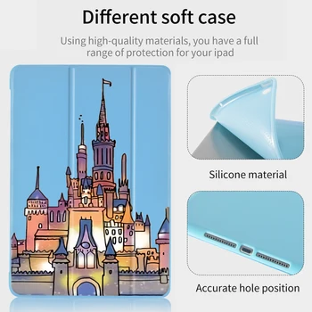 

For iPad Mini 1 2 3 Case Castle iPad Funda Soft Silicone Back Cases Protective Covers iPad 7th Generation Case Pro 11 2020 Coque