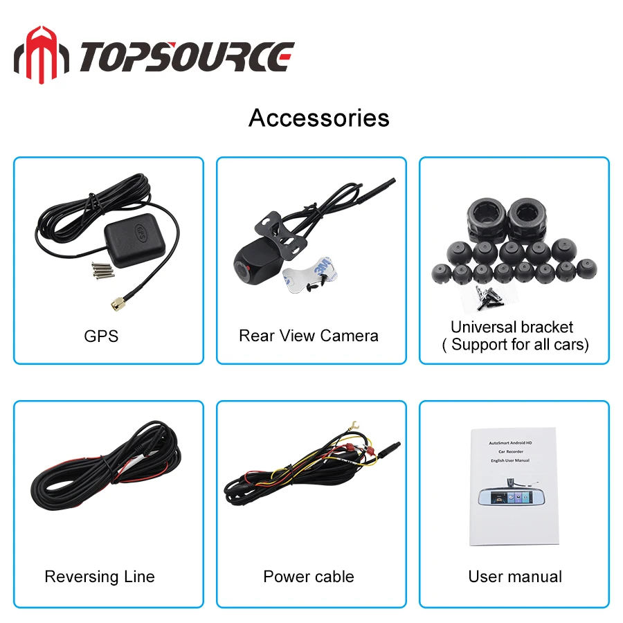 TOPSOURCE 2+ 32G автомобильное специальное зеркало DVR камера 4G Android 7,8" ADAS BT Full HD 1080P видео рекордер видеорегистратор зеркало заднего вида