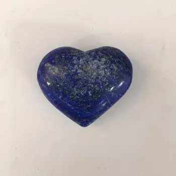 

Z Lapis Lazuli Crystal Love Heart Shape Stone Healing beads for jewelry making