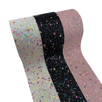 

75mm 3 inch cindy chunky glitter ribbon many color for DIY Hairbows Accessories