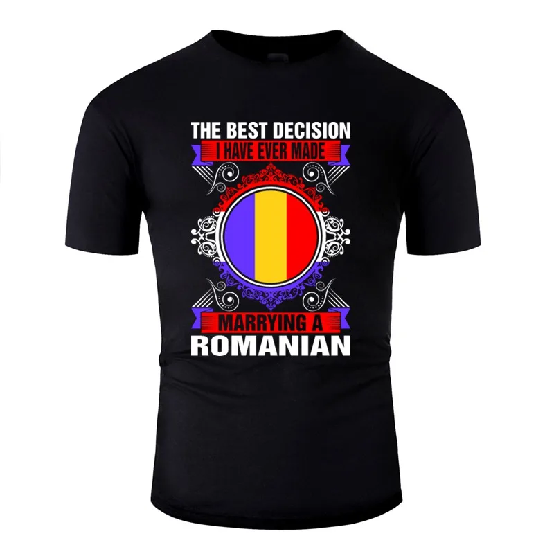 

Create Marrying A Romanian Tshirt Men 100% Cotton Men T-Shirts 2020 Big Size 3xl 4xl 5xl