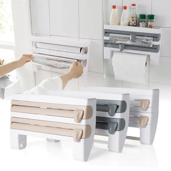 

Multifunction Film Storage Rack Cutter for Kitchen