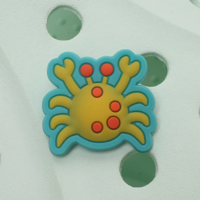 Single Sale 1pcs Animals 22 Types Shoe Charms Accessories Decorations Sad Frog PVC Croc jibz Buckle for Kids Party Xmas Gifts A22-17