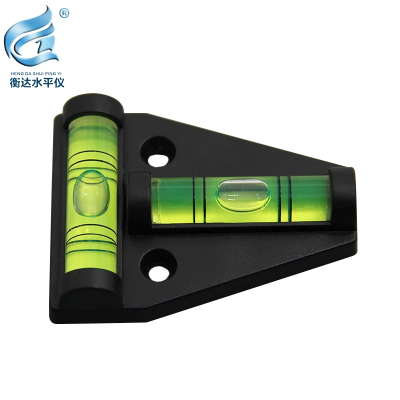 

Двухсторонний акриловый пузырьковый уровень T-type