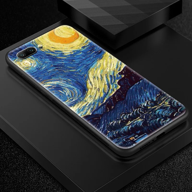 Чехол из закаленного стекла для huawei Enjoy 9s Honor 7A Pro 7C 7X 8A 8X9 10 Lite Magic 2 Play mate 20 Pro Nova2 3 4 Design Sky shell - Цвет: W103