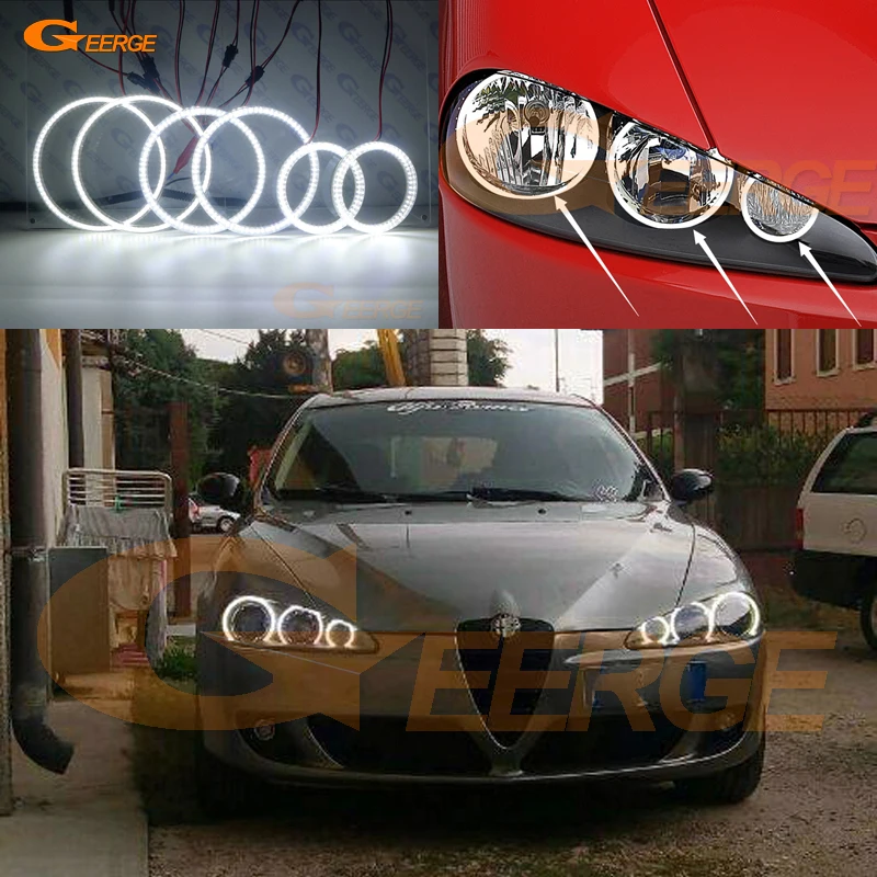 Для Alfa Romeo 147 2005 2006 2007 2008 2009 2010 ультра яркий SMD светодиодный комплект колец
