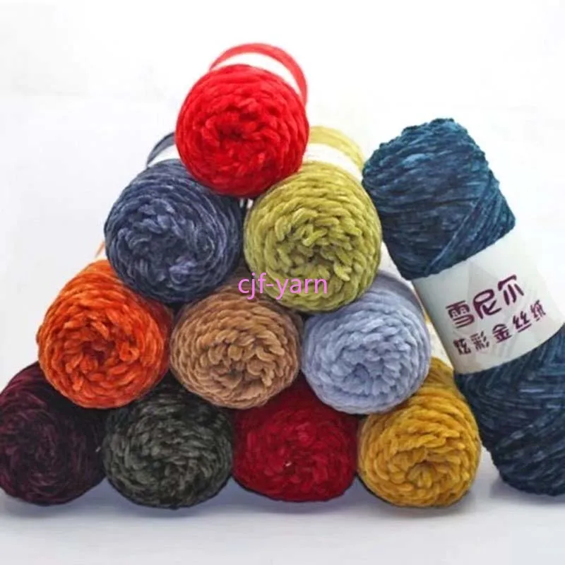 100g Chenille Velvet Thick Yarn Soft Crochet Yarn For Hand Knitting Baby  Sweater Wool Yarn Diy Sewing Thread Wholesale - AliExpress