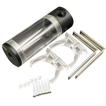 

Multi-Type Computer PC Acrylic Water Cooling Tank Length 110mm Diameter 50mm Cylindrical Water-Cooled Liquid Tank Cooler