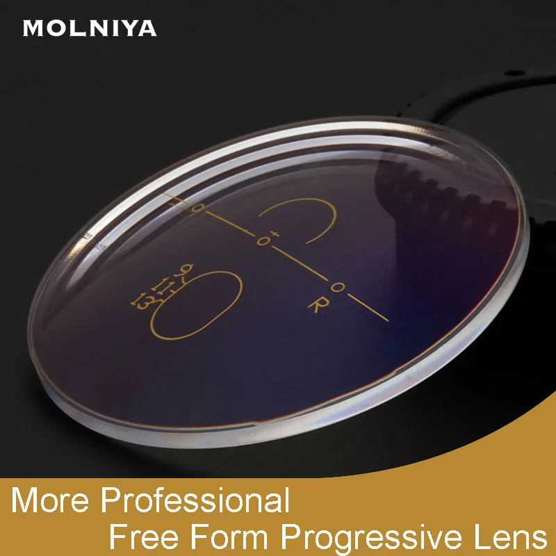 

1.56 Photochromic Free Form Progressive Optical Multifocal Prescription Lenses Fast and Deep Color Change Performance
