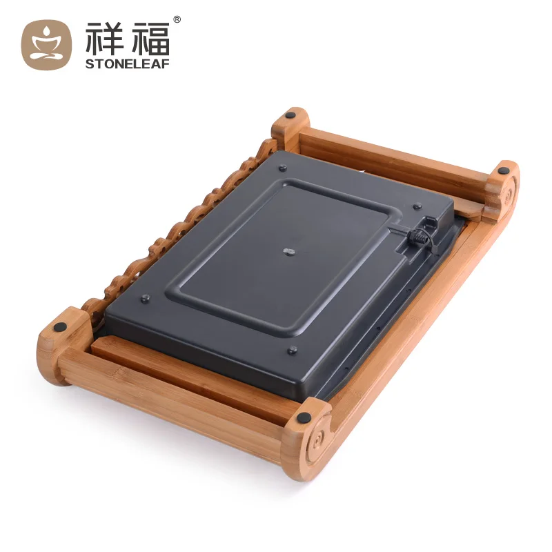 [GRANDNESS] Kong Ming Solar Circle Bamboo Gongfu поднос для подачи чая 49*29 см бамбуковый чайный столик