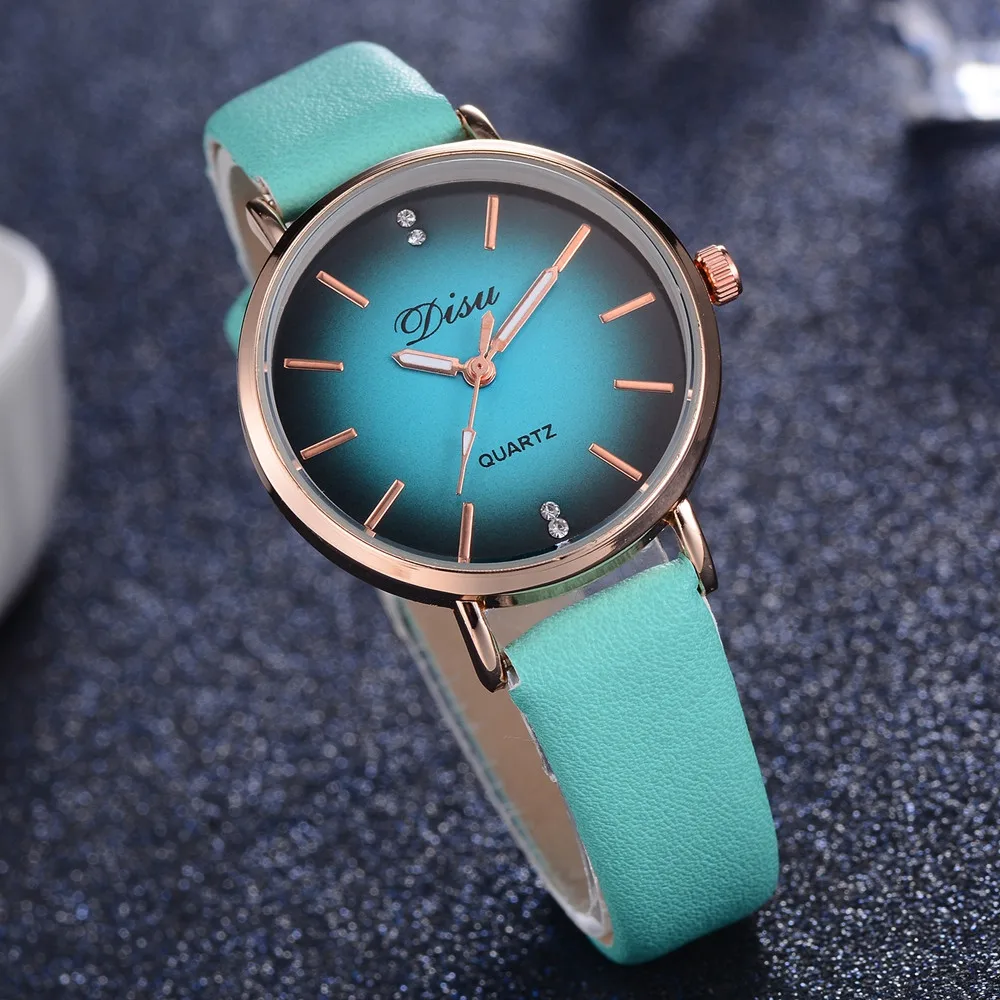 

Fashion Women Wrist Watch Retro Design Leather Band Analog Alloy Quartz zegarki damskie reloj mujer marcas famosas de lujo 2019