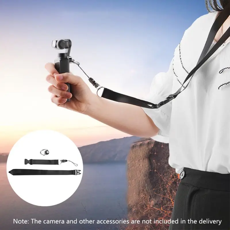 

Durable Nylon Neck Rope Belt Suspension Lanyard with Fast Installation Plate Screw for FIMI PALM Gimbal Camera Accessories