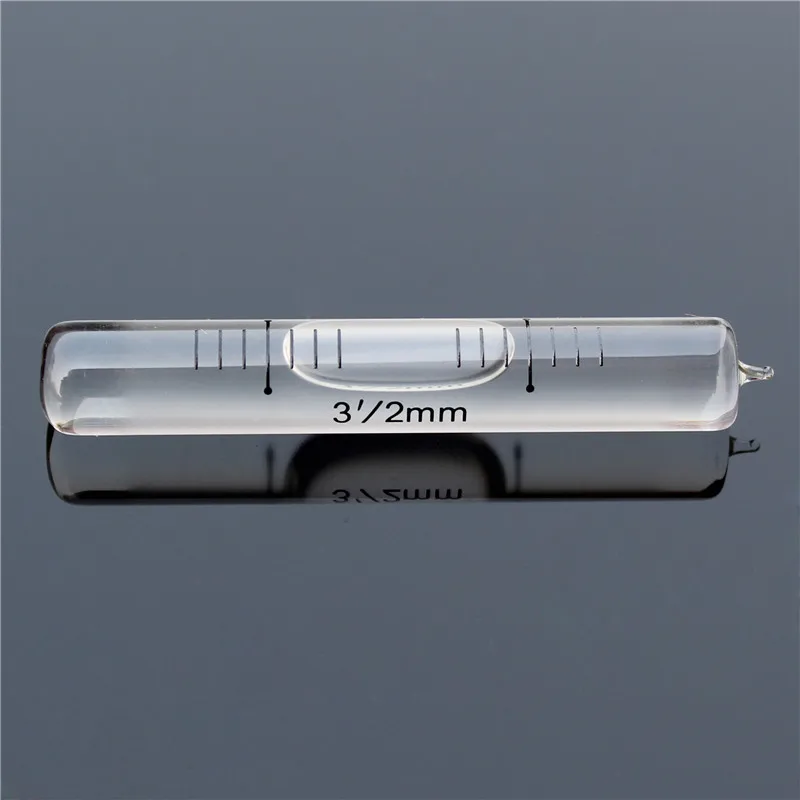 Haccury 10*60Mm '/2 Millimetri Di Livello Del Liquido Indicatore Di Vetro Fiale Bolla Di Livello Di Spirito Bolla Di Livello