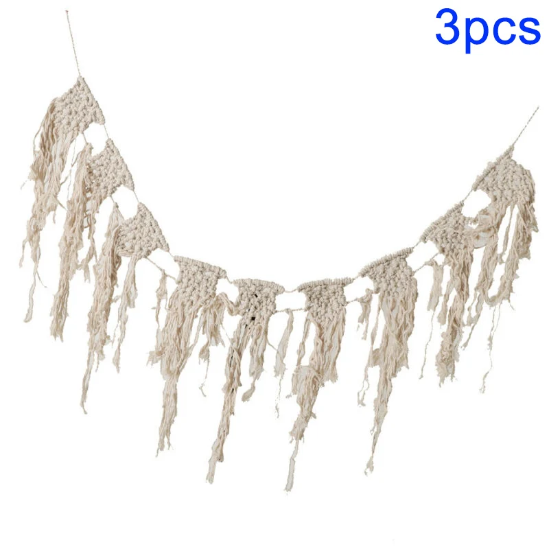 

Boho Cotton Macrame Wedding Backdrop Wall Hanging Tapestry Hanger Art Home Decor