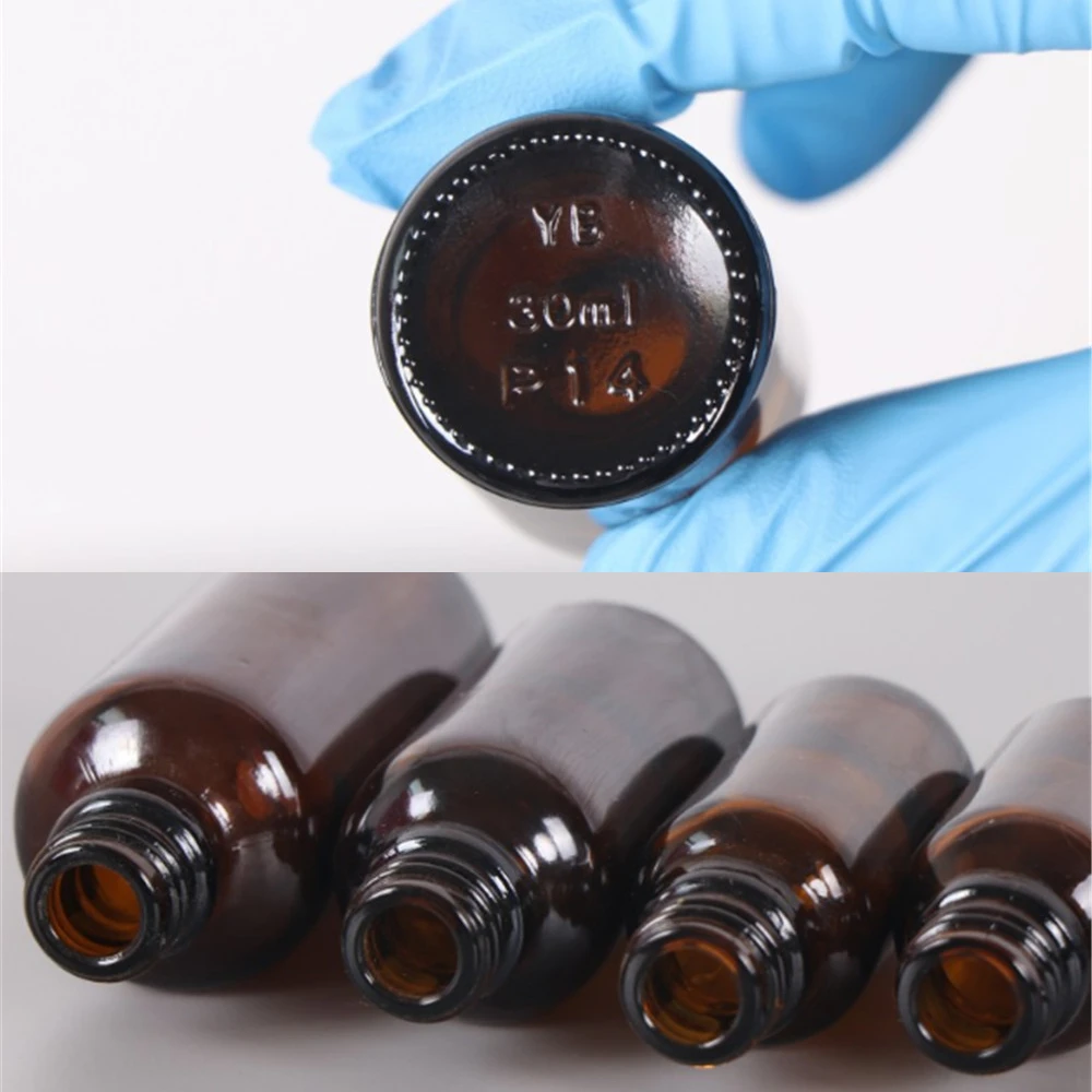 5-100ML Mini Spray Bottle Beauty Empty Amber Glass Bottles Essential Oil Mist Spray Container Case Refillable Travel Bottle
