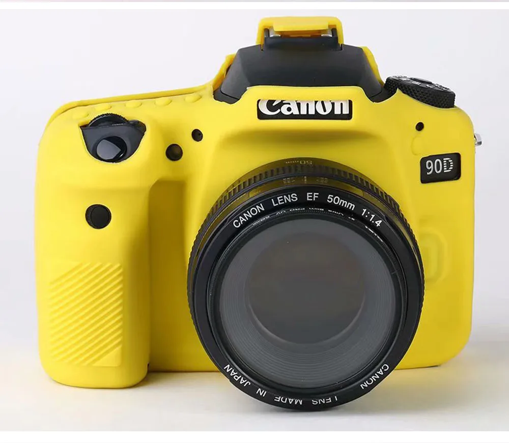 Foluu Newest Canon EOS 90D Case Silicone Rubber Protective Shockproof dust/Dirt Proof Anti-Slip Sweat Proof Soft Case Cover Shell for Canon EOS 90D Digital Cameras Yellow Foluu Newest Canon EOS 90D Case Silicone Rubber Protective Shockproof dust/Dirt Proof Anti-Slip Sweat Proof Soft Case Cover Shell for Canon EOS 90D Digital Cameras Yellow