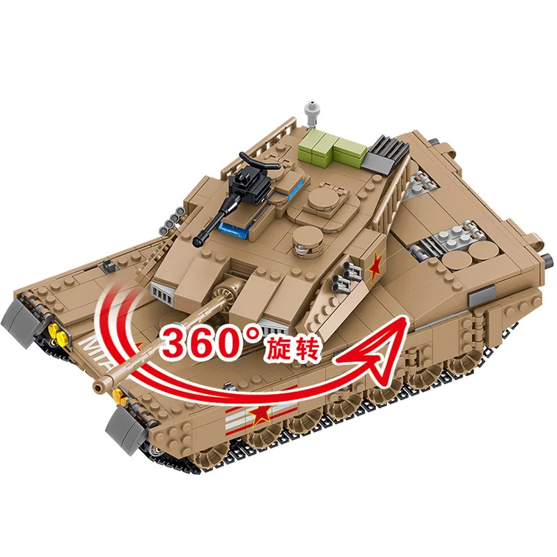 

2019 World War 2 WW2 Soldiers M1A2 Main Battle Tank Military SWAT Army Building Blocks Bricks Enlightenment Kids Toys