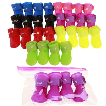 

Dog Shoes Plastic Dog Shoe for Small Medium Dogs Pet Shoe Waterproof Puppy Rain Shoe S-XXL Doggie Footwear Dog Accessories